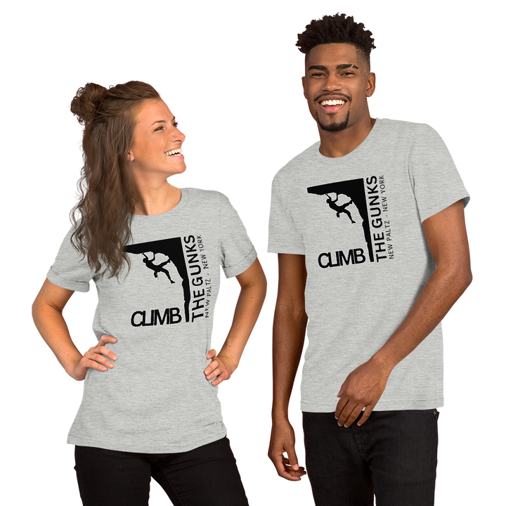 "Climb The Gunks" Male Climber Unisex T-shirt