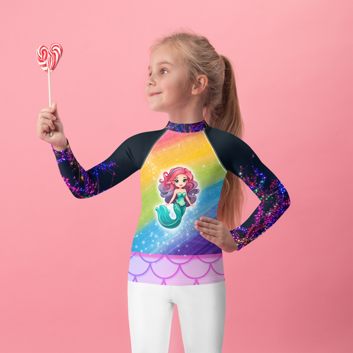 Magic Mermaid Girls Rash Guard