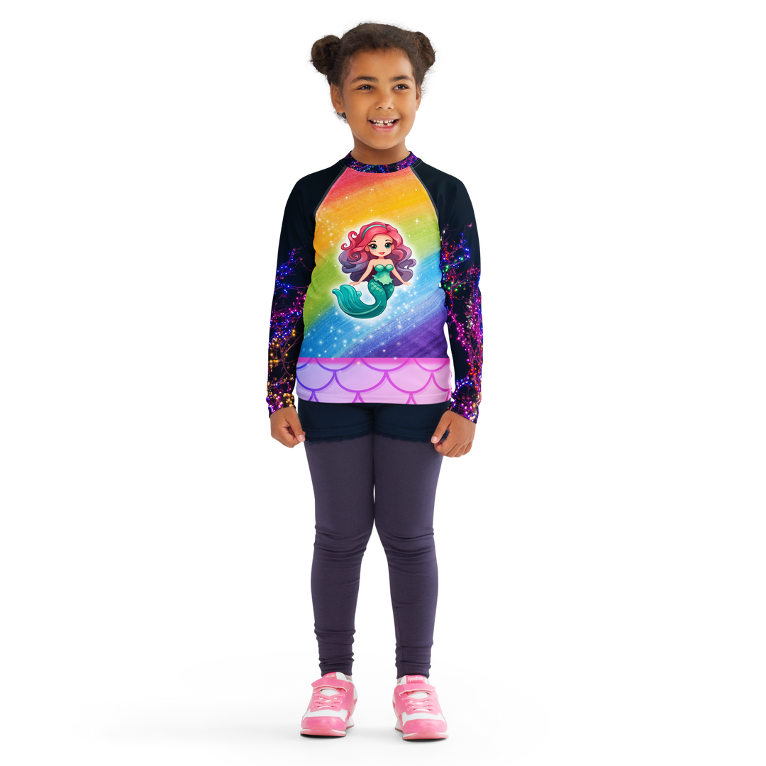 Magic Mermaid Girls Rash Guard