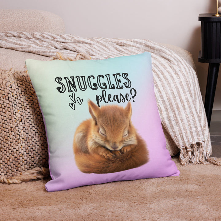 "Snuggles, Please?" Premium Pillow