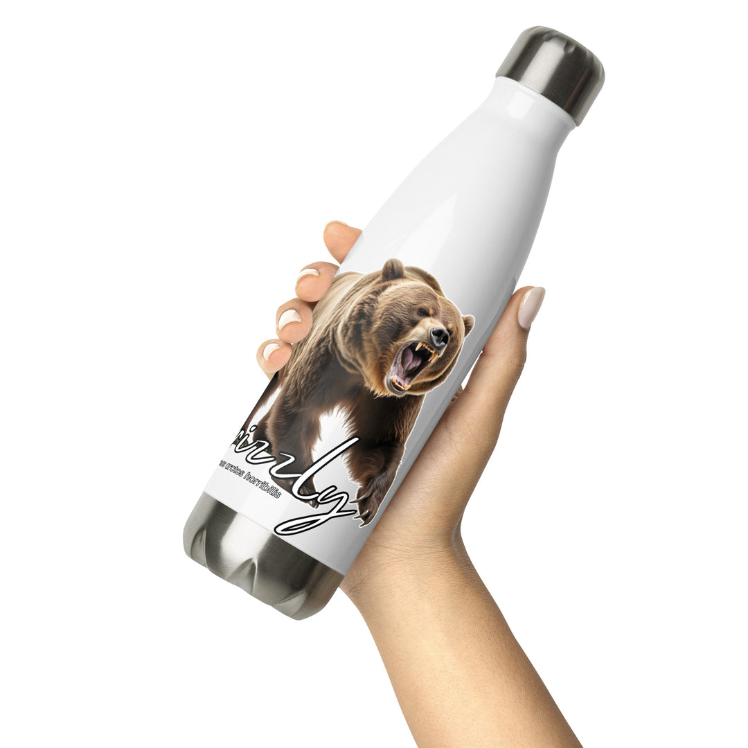 Grizzly Bear Stainless Steel Water Bottle