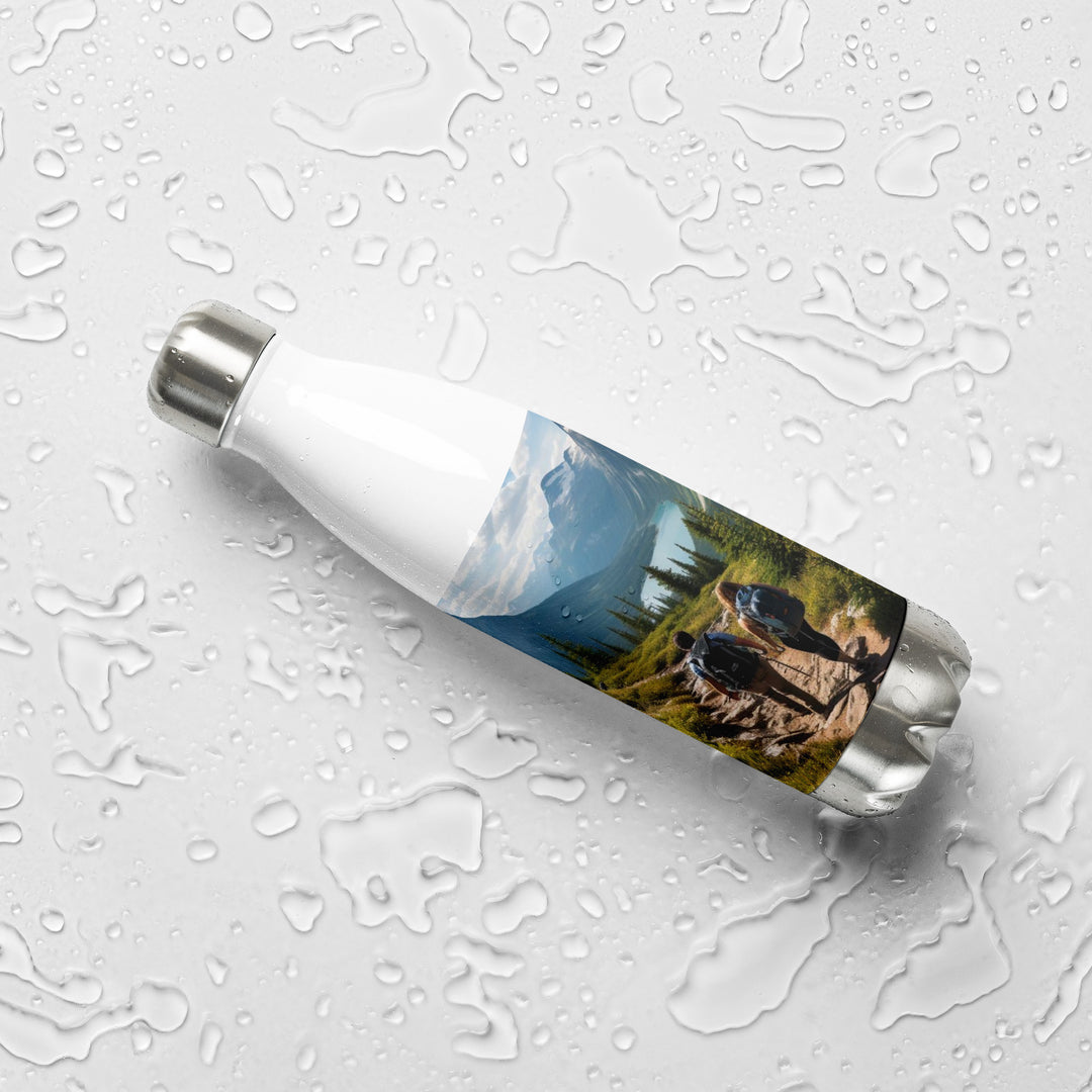 Rocky Mountain Hiking Couple Stainless steel water bottle