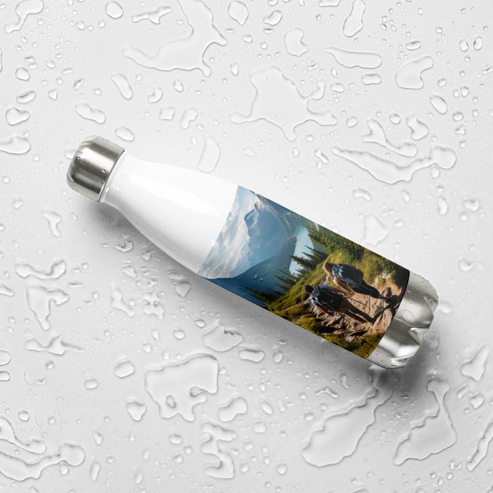 Rocky Mountain Hiking Couple Stainless steel water bottle