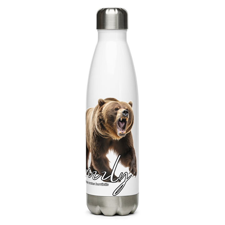 Grizzly Bear Stainless Steel Water Bottle