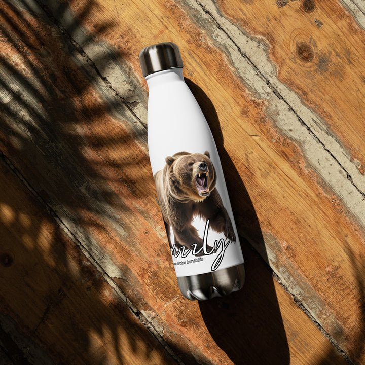 Grizzly Bear Stainless Steel Water Bottle