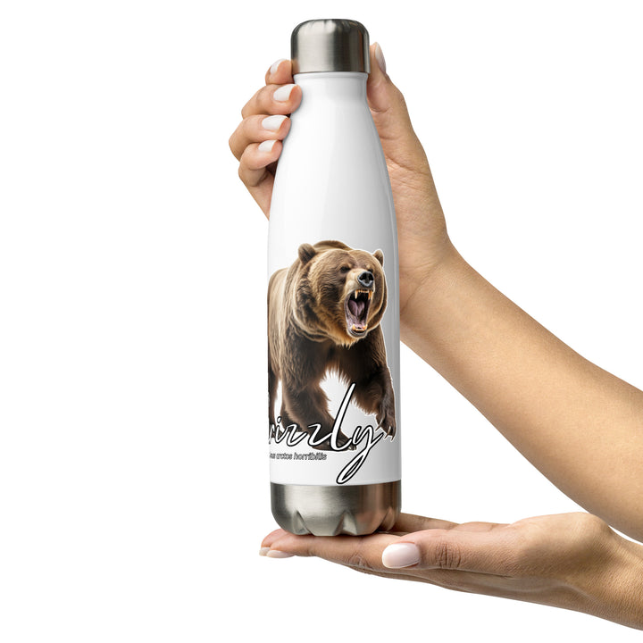 Grizzly Bear Stainless Steel Water Bottle