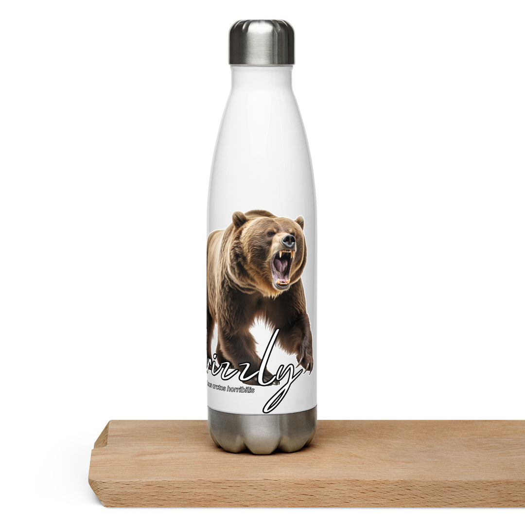 Grizzly Bear Stainless Steel Water Bottle