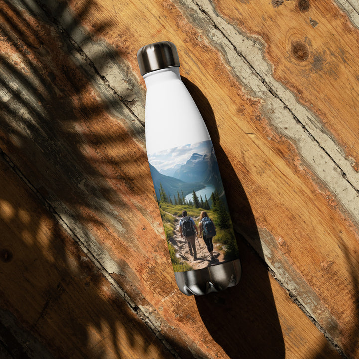 Rocky Mountain Hiking Couple Stainless steel water bottle