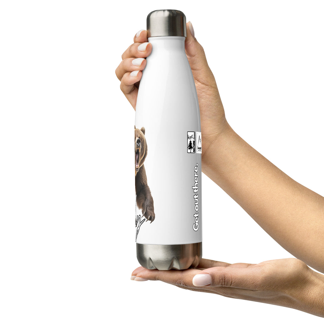 Grizzly Bear Stainless Steel Water Bottle