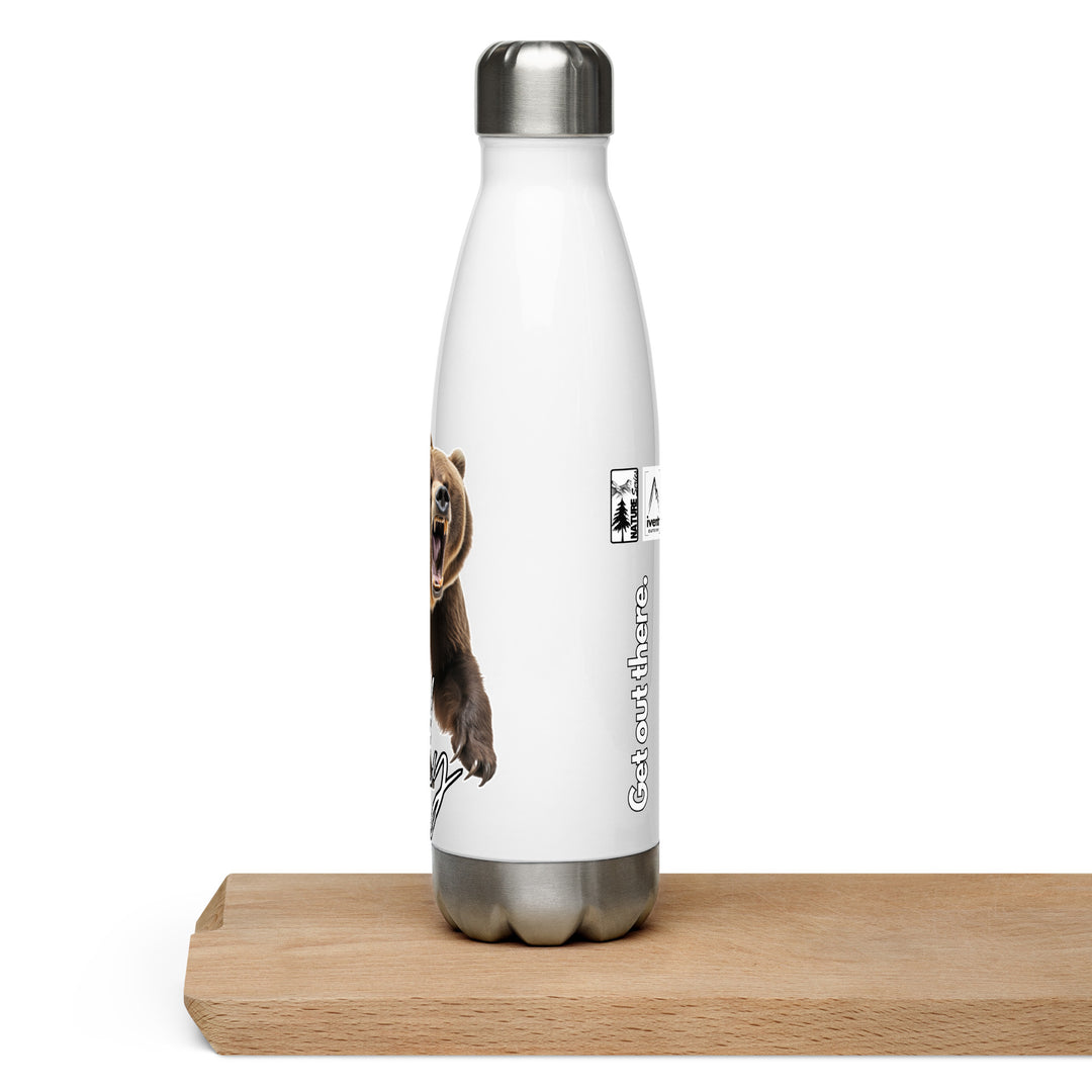 Grizzly Bear Stainless Steel Water Bottle