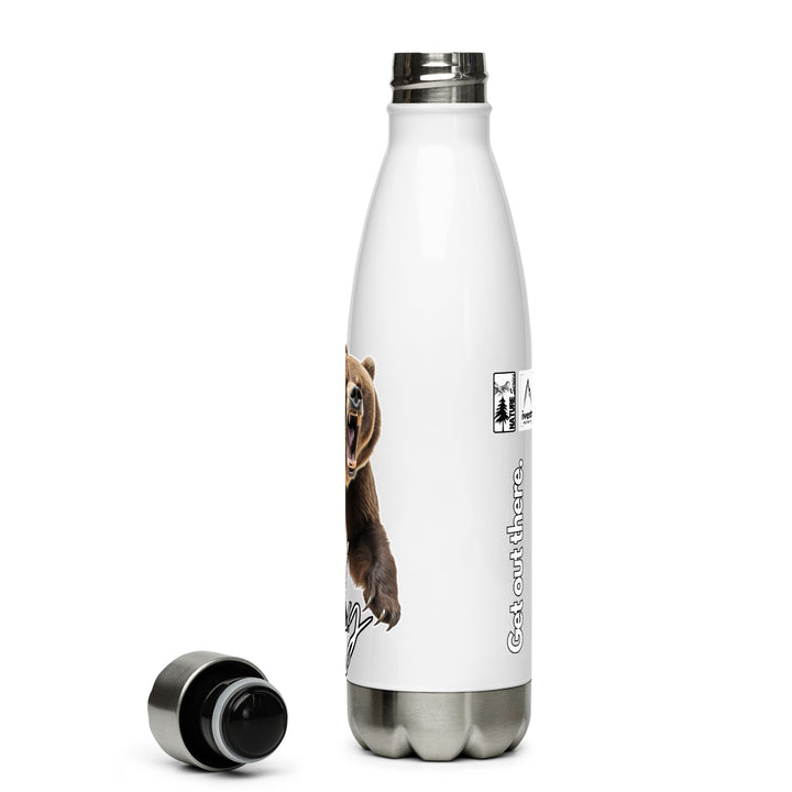 Grizzly Bear Stainless Steel Water Bottle