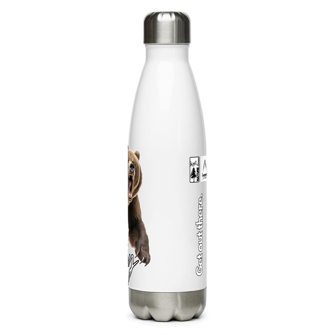 Grizzly Bear Stainless Steel Water Bottle