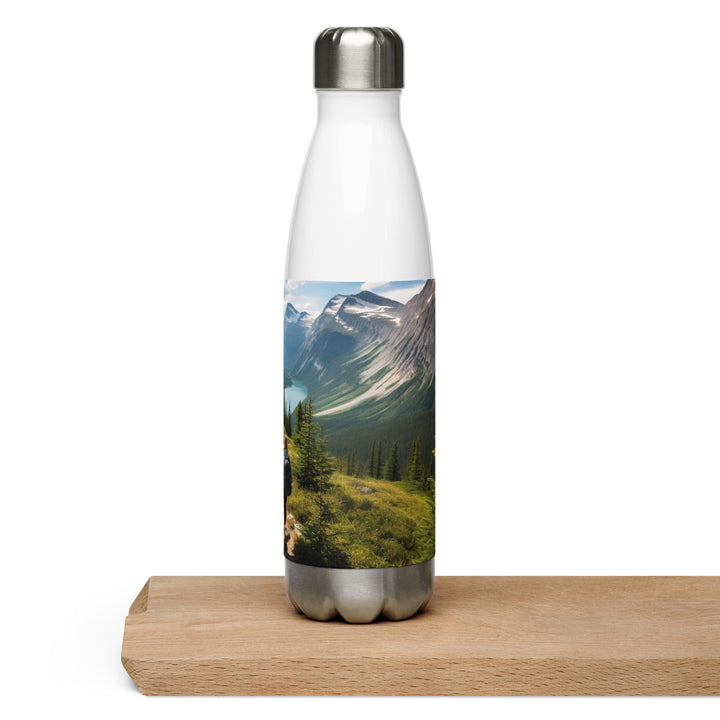 Rocky Mountain Hiking Couple Stainless steel water bottle