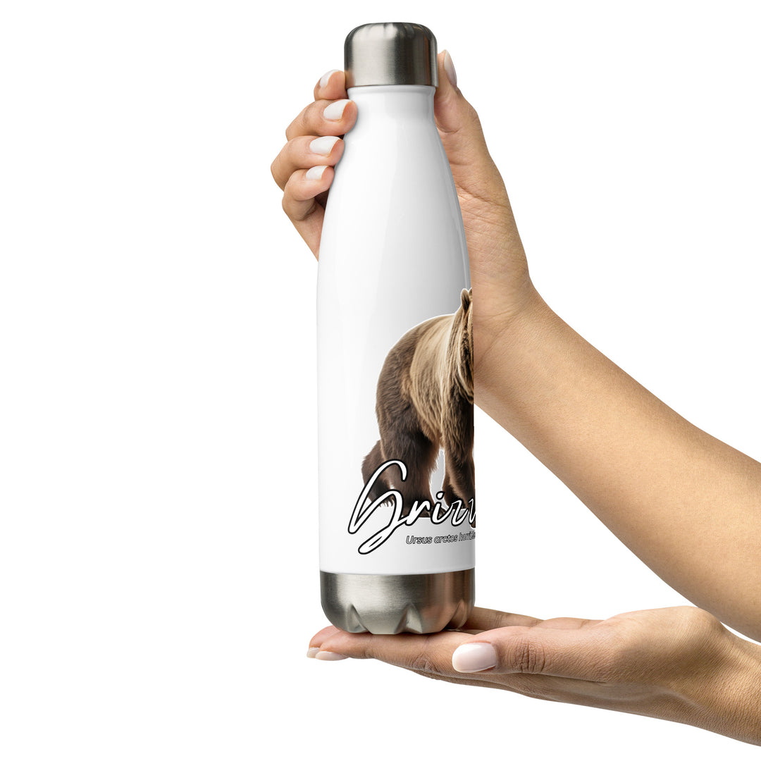 Grizzly Bear Stainless Steel Water Bottle