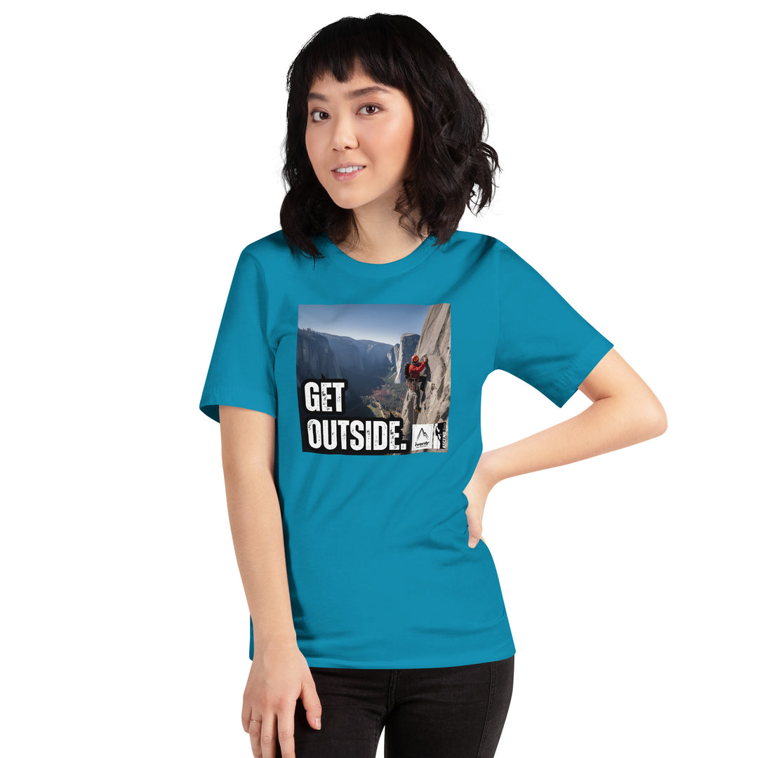 "Get Outside" Big Wall Climber Unisex T-shirt