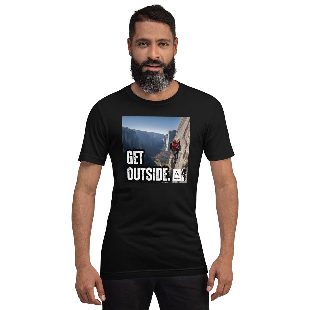 "Get Outside" Big Wall Climber Unisex T-shirt