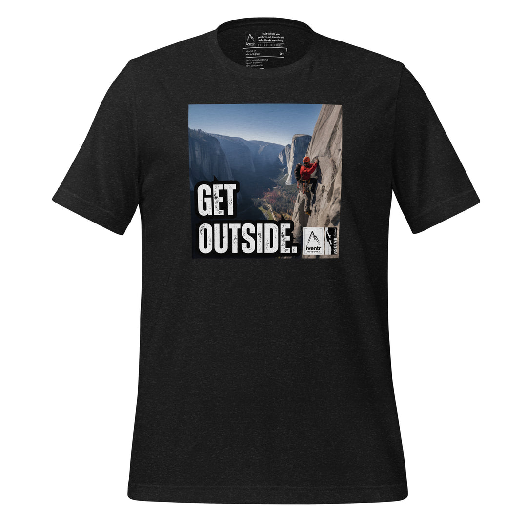 "Get Outside" Big Wall Climber Unisex T-shirt