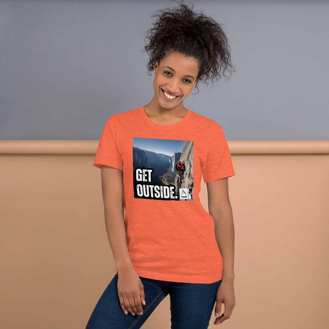 "Get Outside" Big Wall Climber Unisex T-shirt