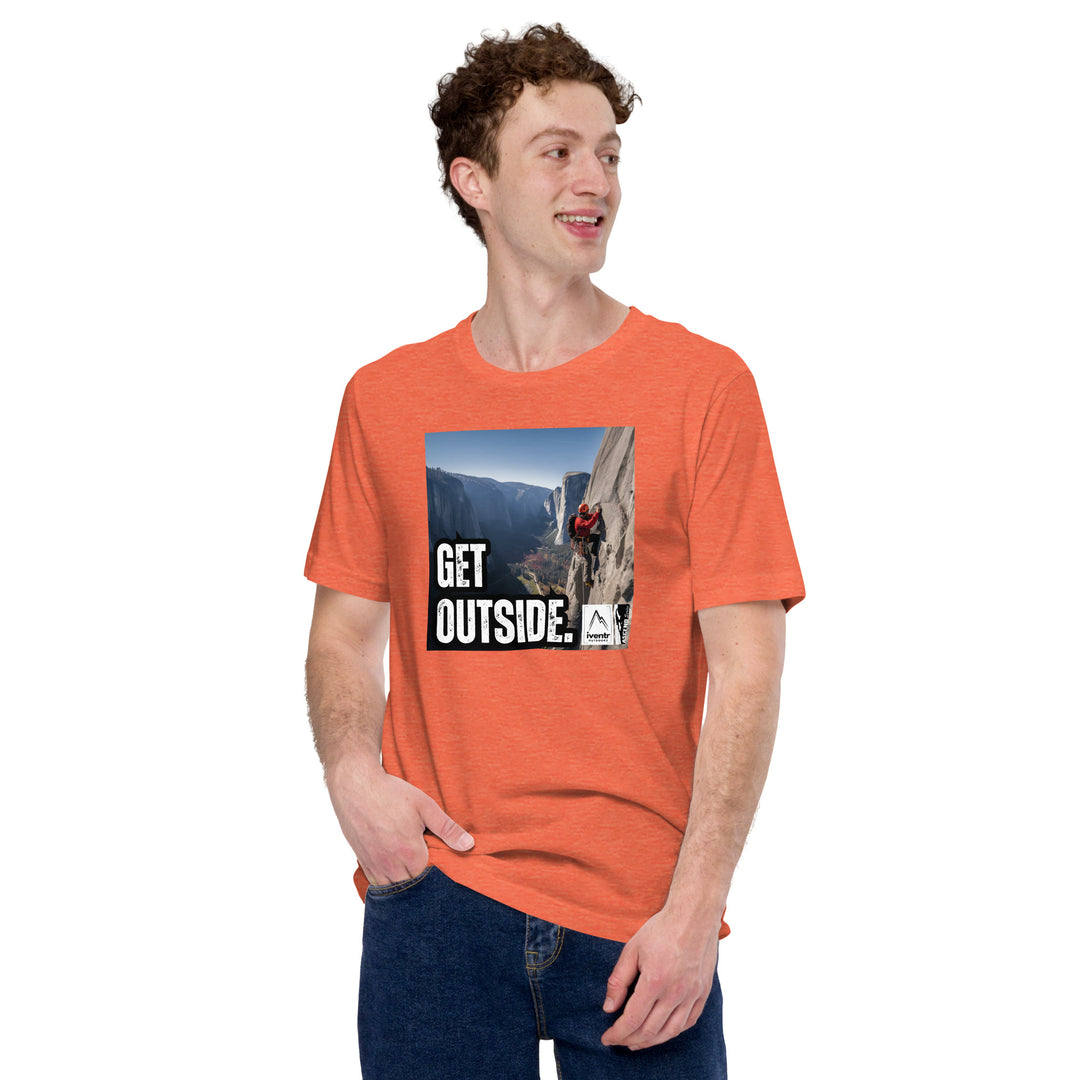 "Get Outside" Big Wall Climber Unisex T-shirt