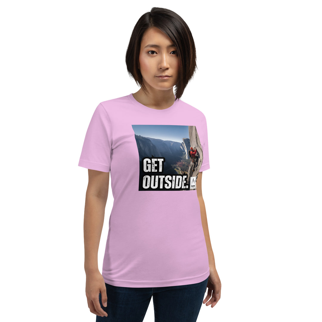 "Get Outside" Big Wall Climber Unisex T-shirt