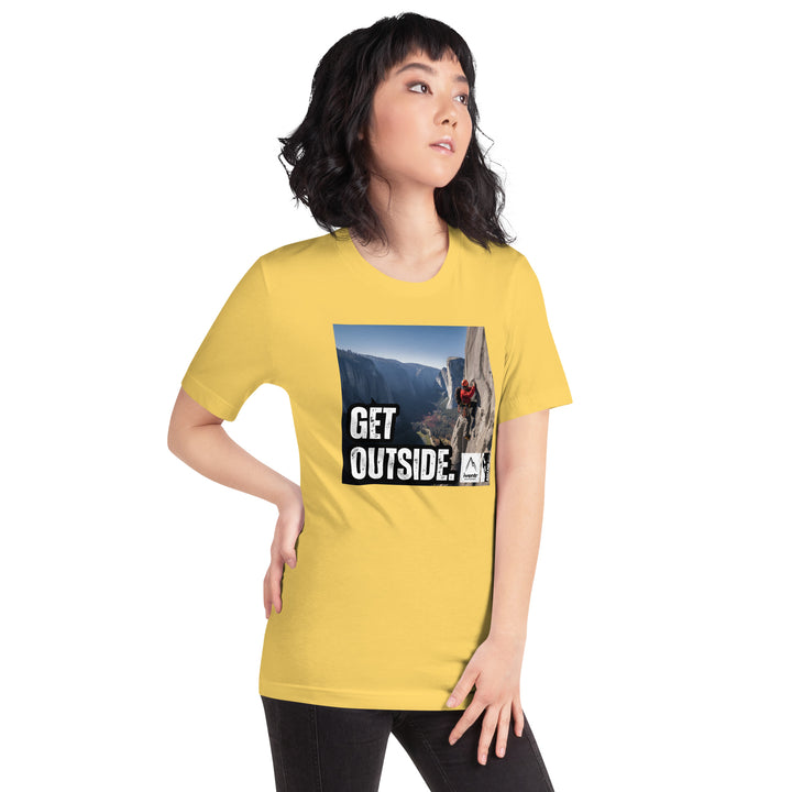 "Get Outside" Big Wall Climber Unisex T-shirt