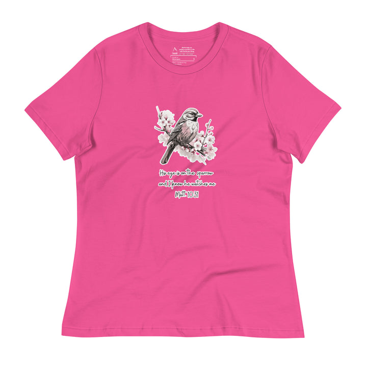 "His Eye is on the Sparrow" Ladies Relaxed T-shirt