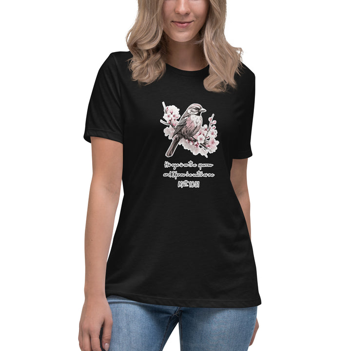 "His Eye is on the Sparrow" Ladies Relaxed T-shirt