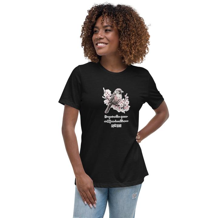 "His Eye is on the Sparrow" Ladies Relaxed T-shirt