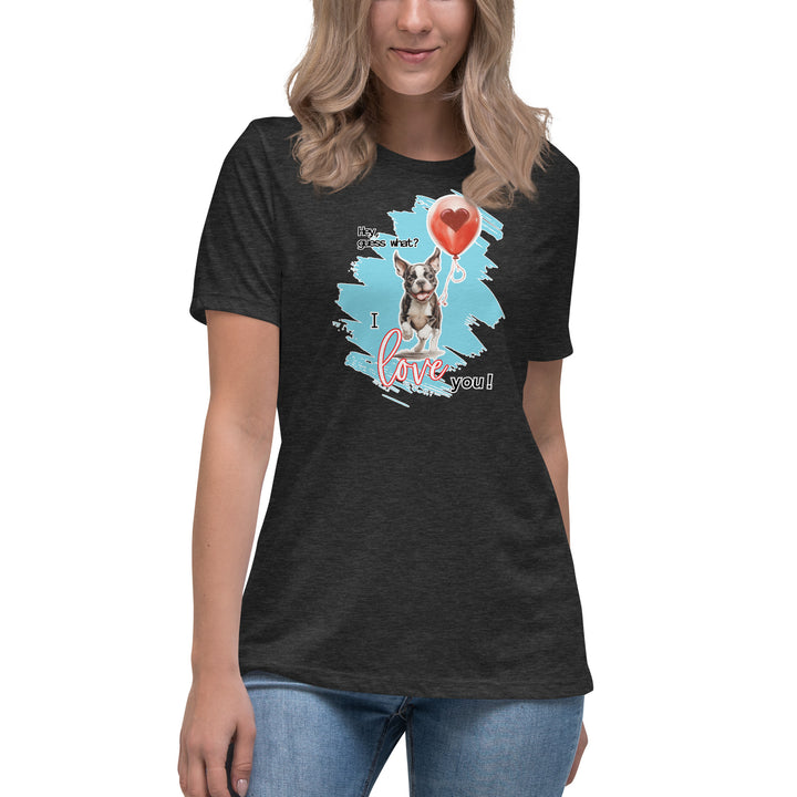 Boston Terrier "I Love You!" Women's Relaxed T-Shirt