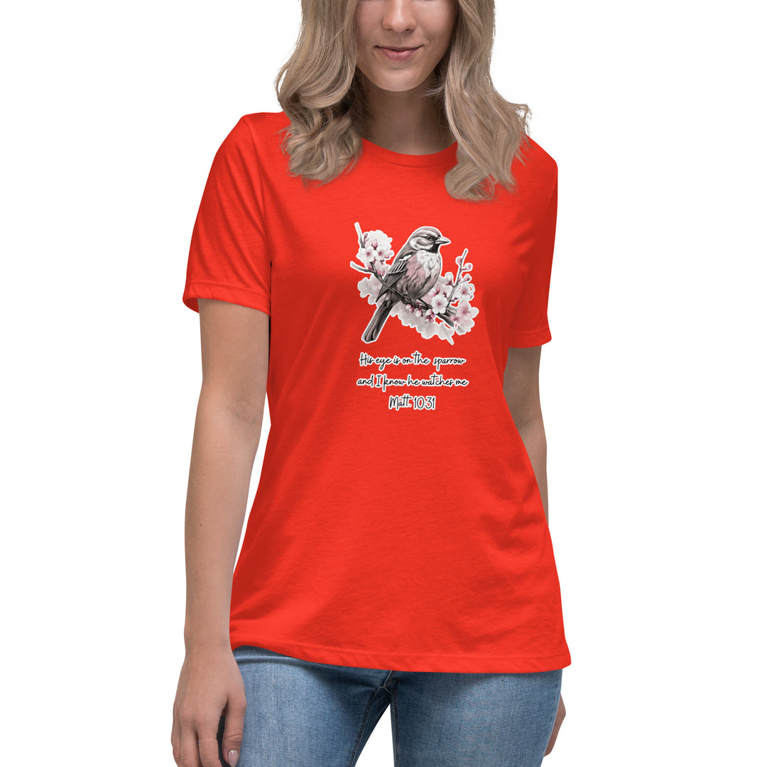 "His Eye is on the Sparrow" Ladies Relaxed T-shirt