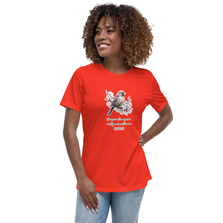 "His Eye is on the Sparrow" Ladies Relaxed T-shirt