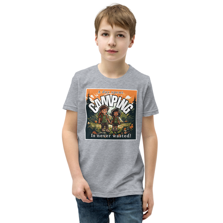 "A Day Spent Camping..." Youth Short Sleeve T-Shirt