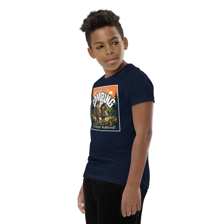 "A Day Spent Camping..." Youth Short Sleeve T-Shirt