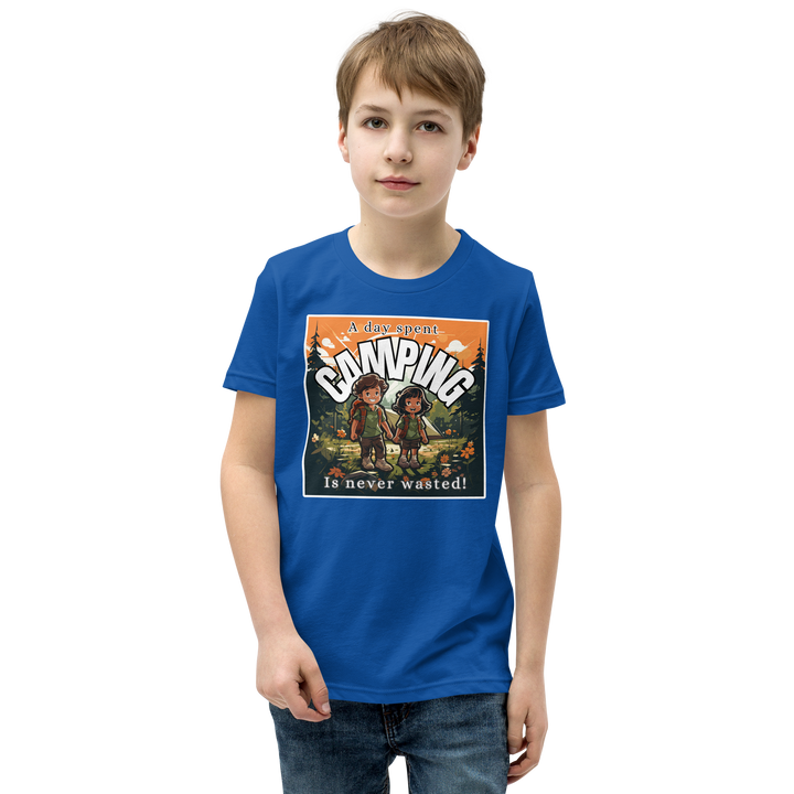 "A Day Spent Camping..." Youth Short Sleeve T-Shirt